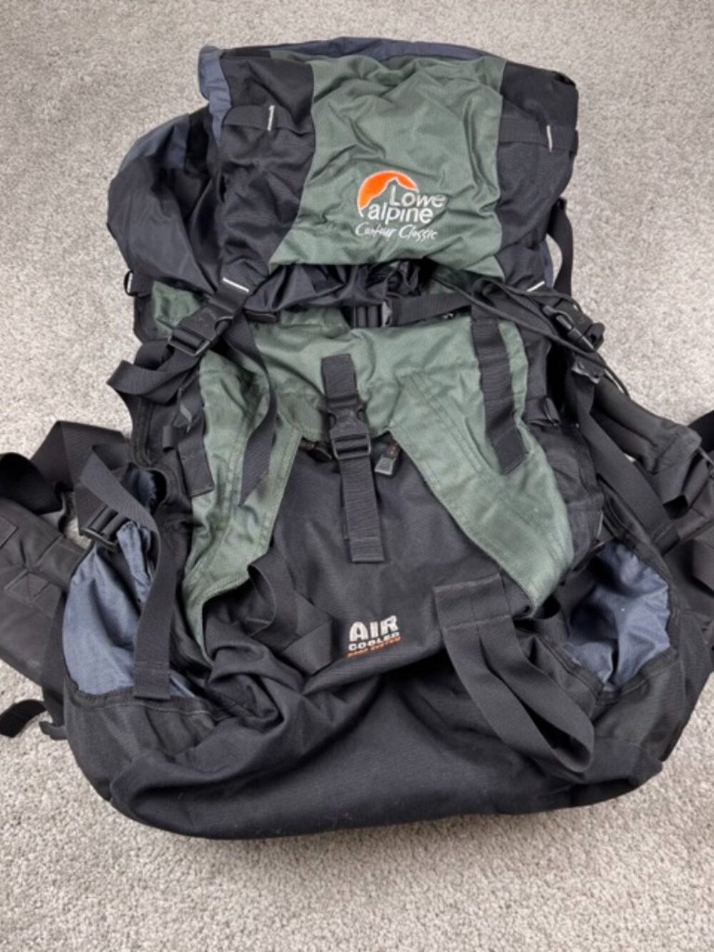 Lowe Alpine Contour Classic 90+15 Hiking Backpack APS 3 Green Large Trekking